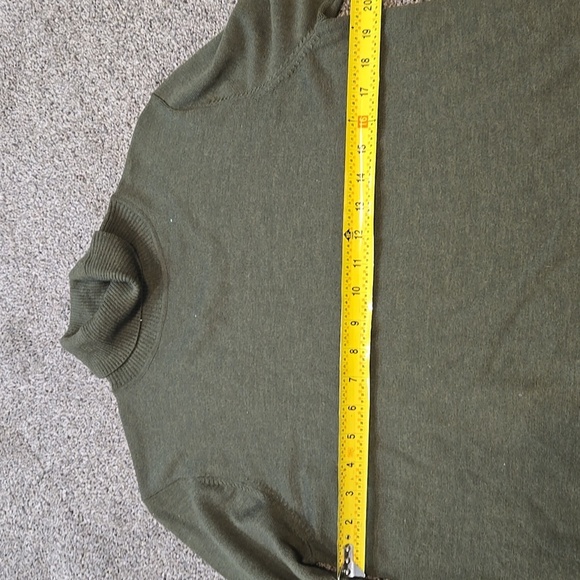 Pendelton Women 100%Merino Wool Green Turtleneck Sweater Sz L Petite - Picture 3 of 6